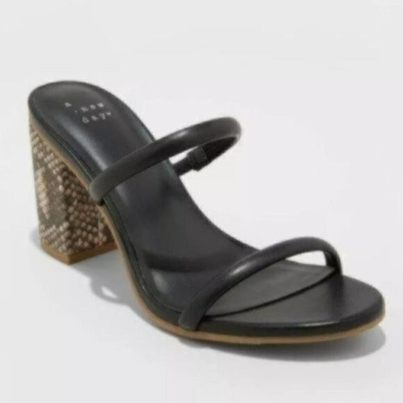 a new day Shoes - A New Day Snakeskin Cass Thin Strap Heeled Pumps  NWT
